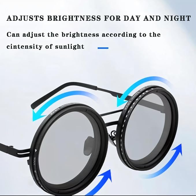 Adjustable Polarized Round Sunglasses