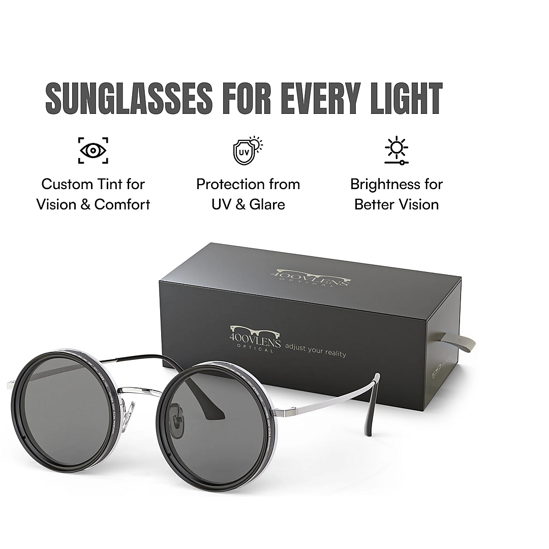 Adjustable Polarized Round Sunglasses