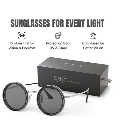 Adjustable Polarized Round Sunglasses