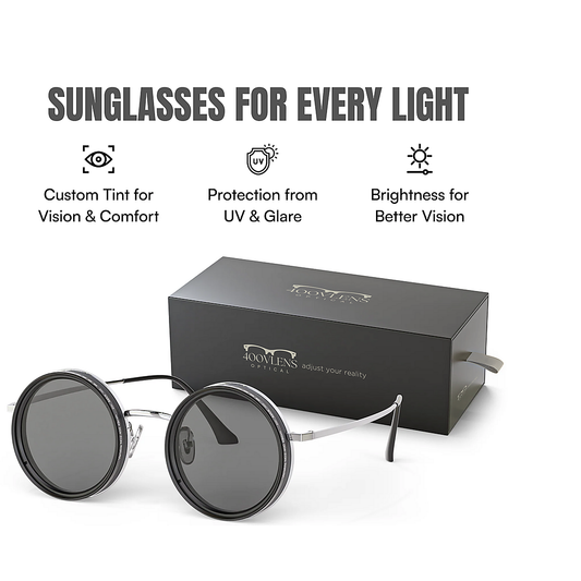 Adjustable Polarized Round Sunglasses