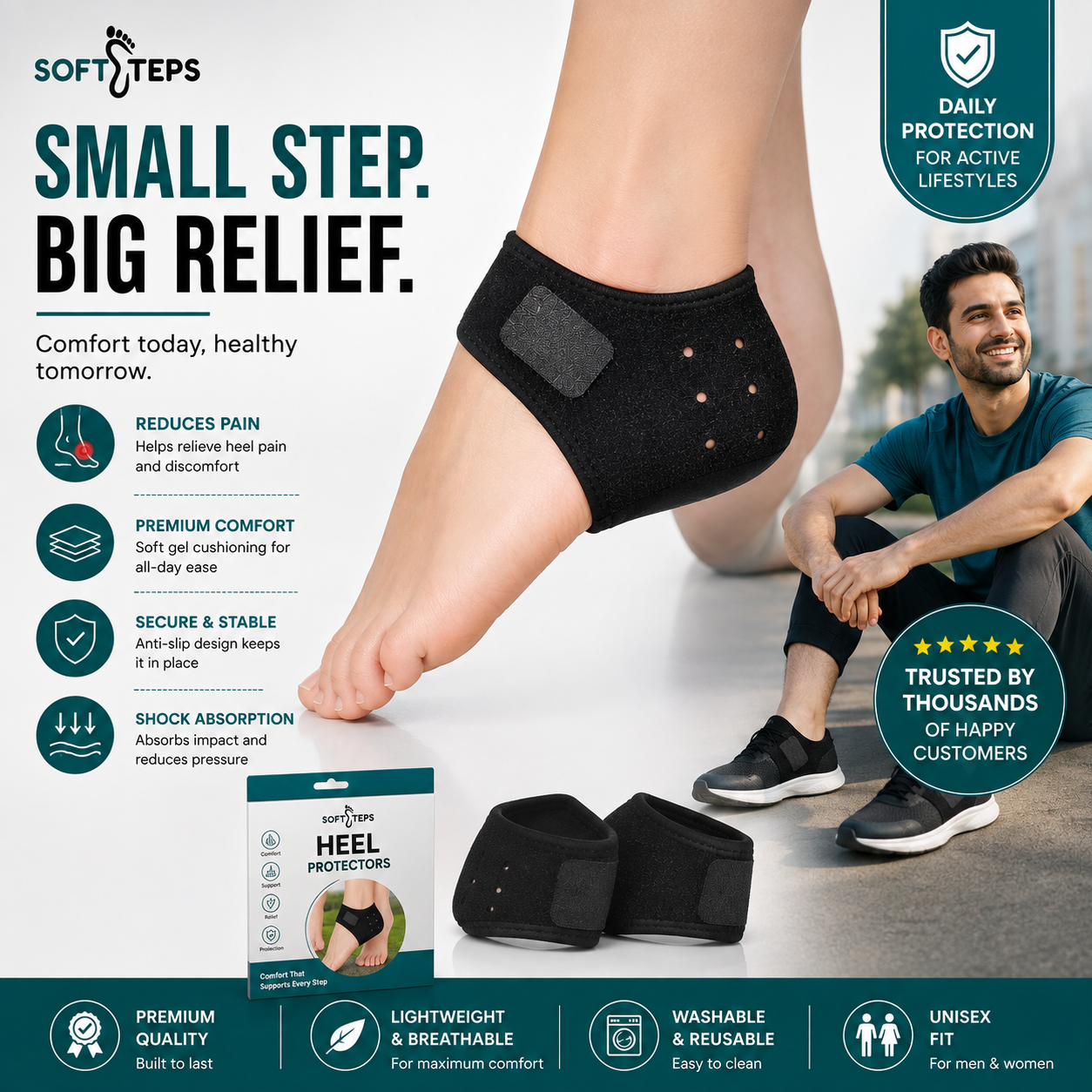 Herbal Comfort Heel Protectors - Universal Size