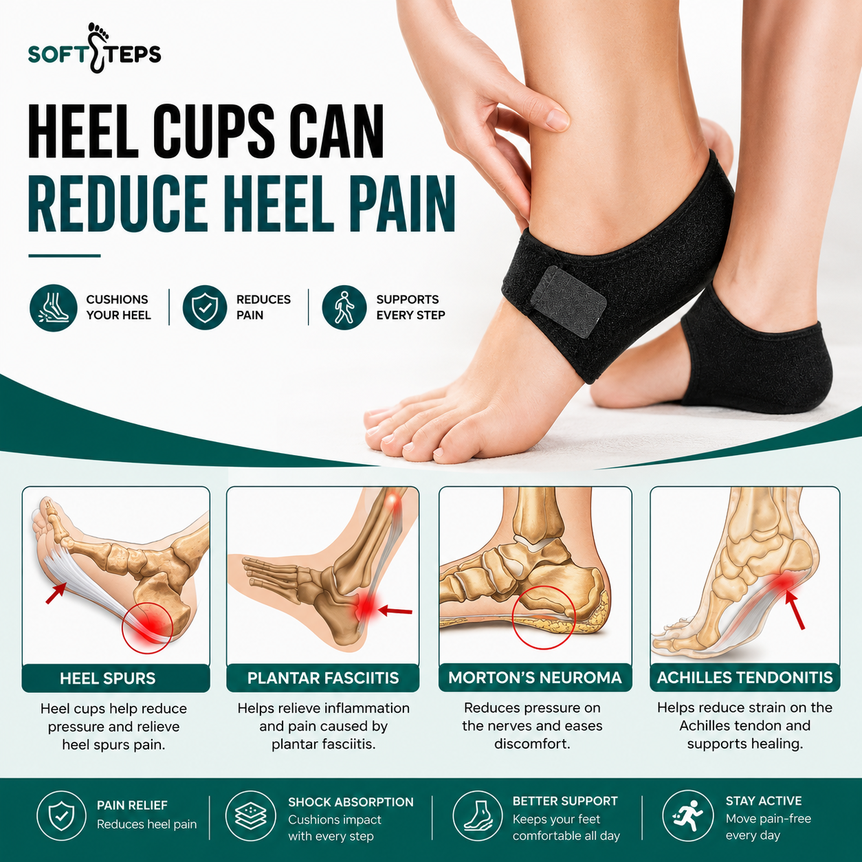 Herbal Comfort Heel Protectors - Universal Size