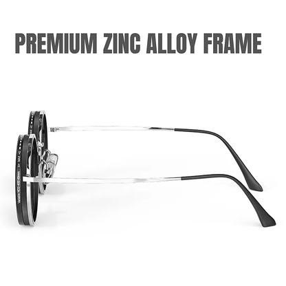 Adjustable Polarized Round Sunglasses