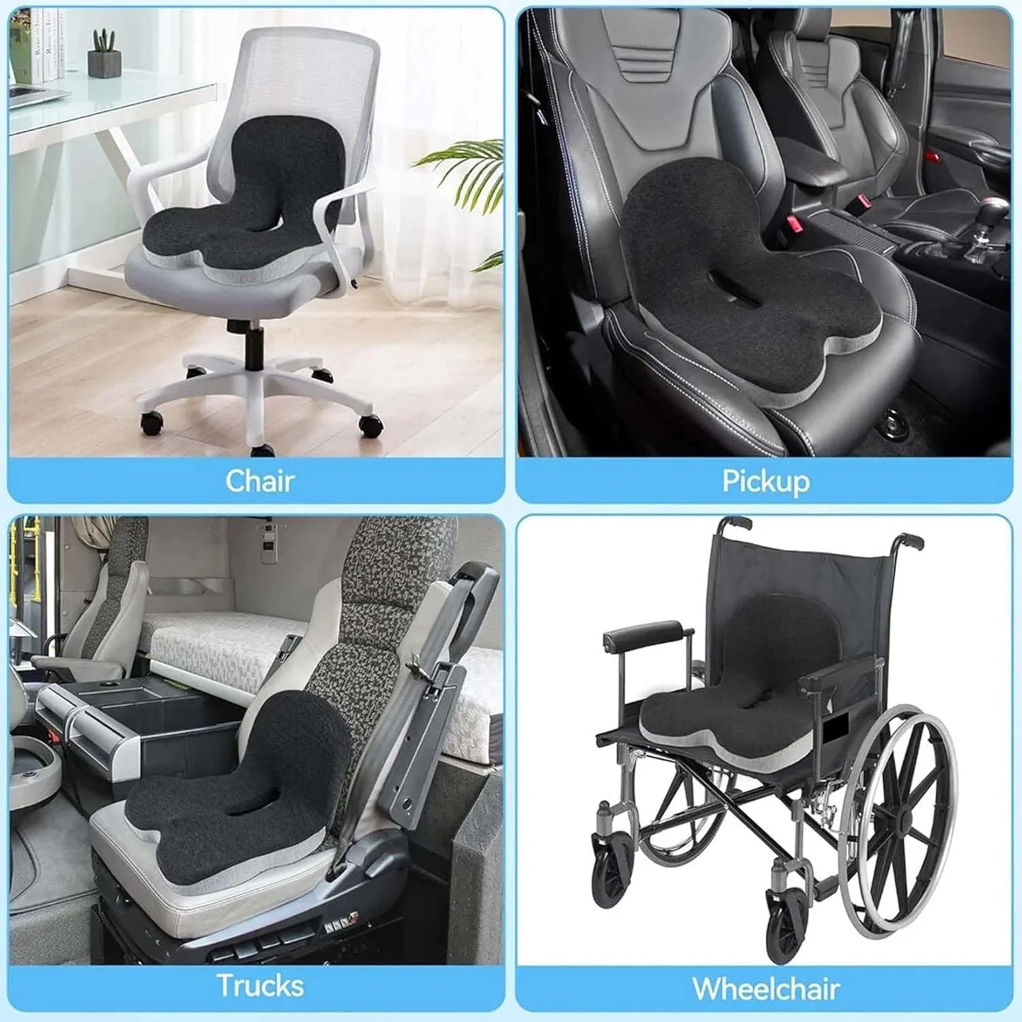 Comfort Posture Correction Chair Seat | Ergonomic Back Support
