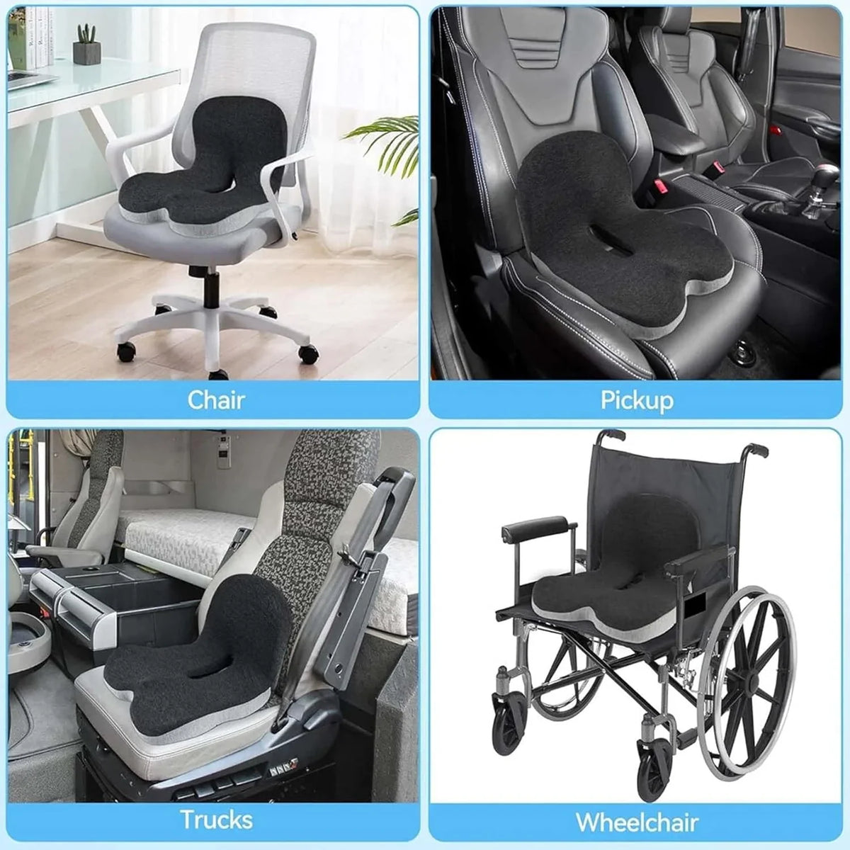 Comfort Posture Correction Chair Seat | Ergonomic Back Support