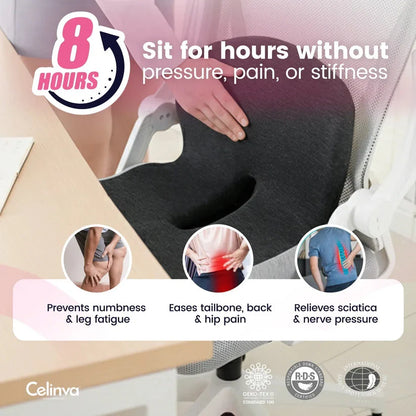 Comfort Posture Correction Chair Seat | Ergonomic Back Support