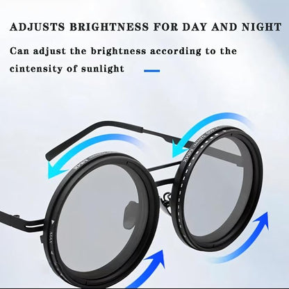 Adjustable Polarized Round Sunglasses